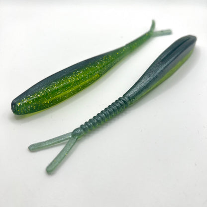 Torrent Outdoors Stoneroller jig head minnow bass fishing lure with lifelike action.